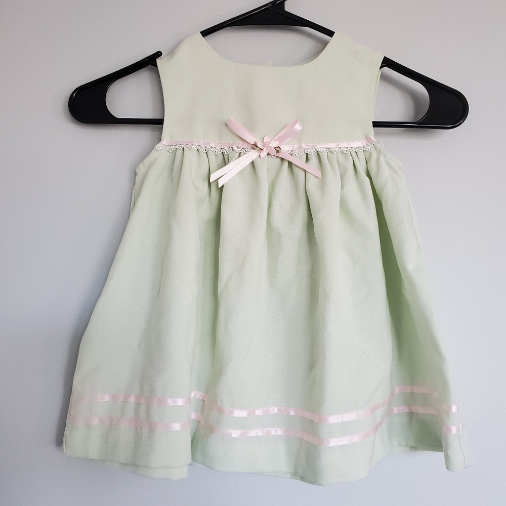 Bonnie Baby Pastel Green Easter / Spring Dress